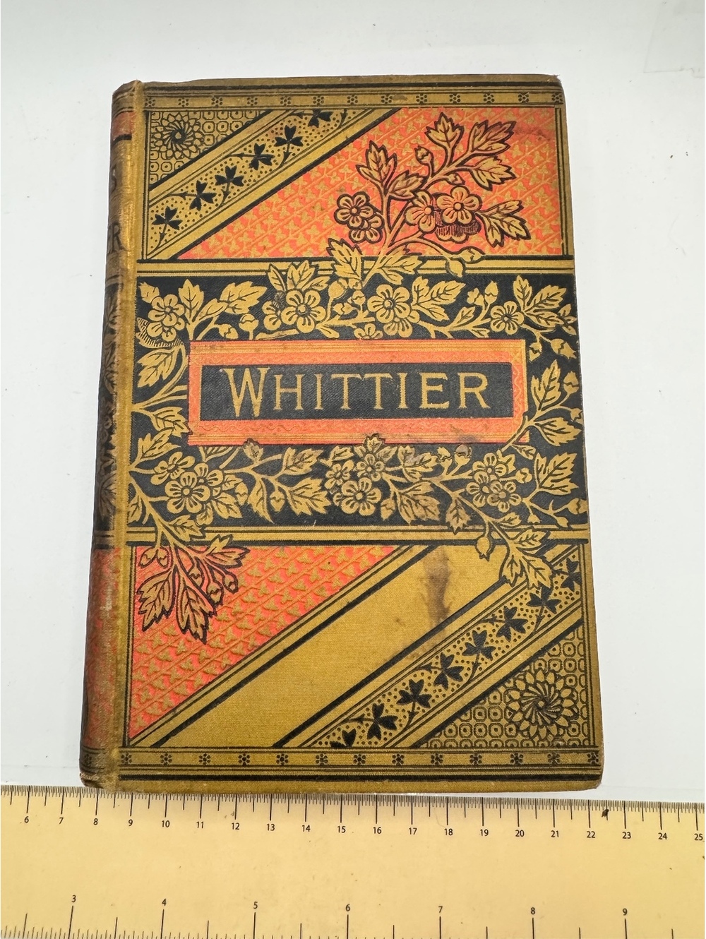 Vintage Poetry Book: Poems by John G. Whittier - Classic 19th Century Collection